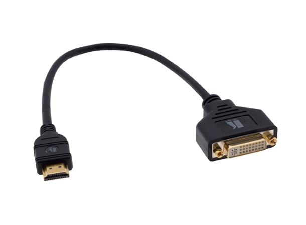 Kramer Adapter DVI - HDMI - 0,3 m Overgang DVI Female - HDMI Male 